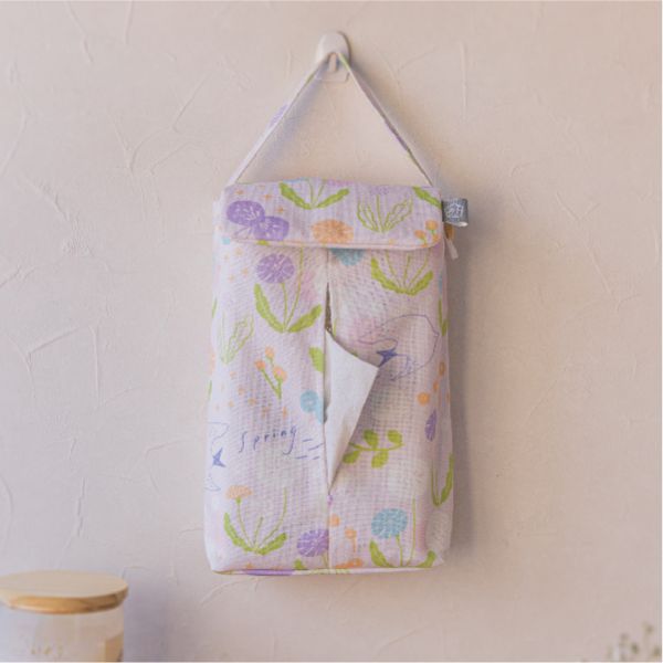 【春之歌-掛式衛生紙套】吊掛可拆 / 車用 / 露營 Hanging Tissue Cover 原創印花,禮物,生日禮物,家飾,裝飾,居家,佈置,春之歌,衛生紙套,交換禮物