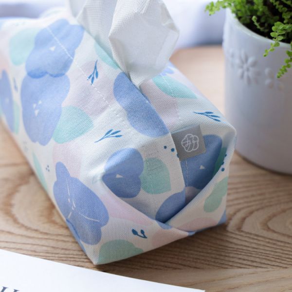 【牽牛花-衛生紙套】桌上型 / 版型硬挺 Tissue cover 原創印花,禮物,生日禮物,家飾,裝飾,居家,佈置,牽牛花,衛生紙套,交換禮物
