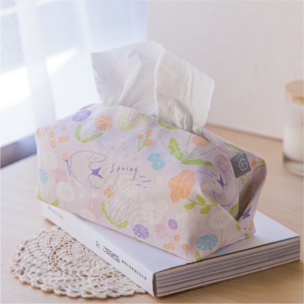【春之歌-衛生紙套】桌上型 / 版型硬挺 Tissue cover 原創印花,禮物,生日禮物,家飾,裝飾,居家,佈置,春之歌,衛生紙套,交換禮物