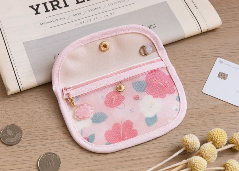 【朱槿-花芷零錢包】卡片收納 / 小物包 