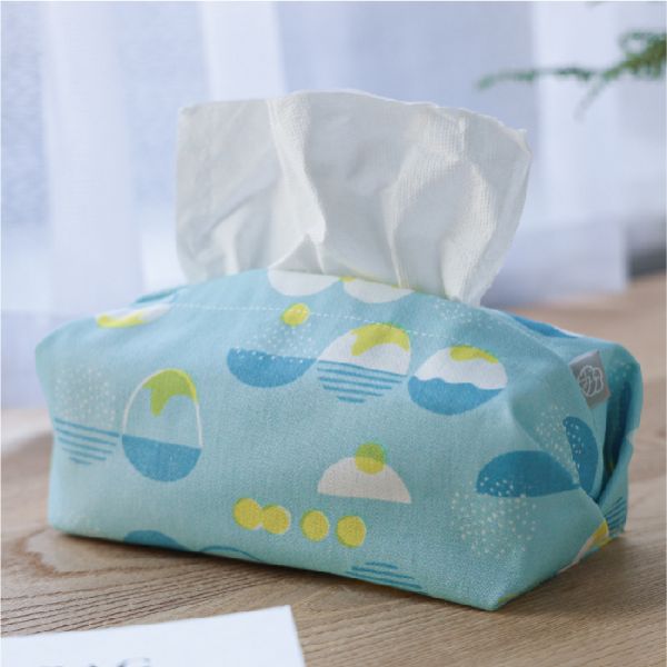 【台灣小吃-3款-衛生紙套】桌上型 / 版型硬挺 Tissue cover 原創印花,禮物,裝飾,佈置,衛生紙套,交換禮物,芒果冰,珍奶,小籠包