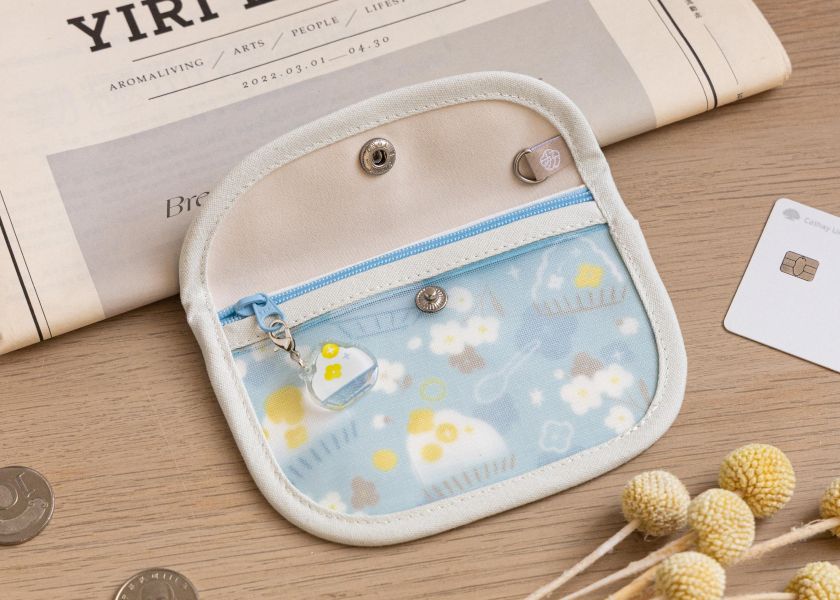 【芒果冰花花-花芷零錢包】卡片收納 / 小物包 