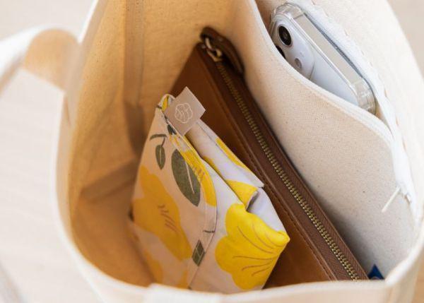 【花鹿踏春-優雅寬底購物袋】環保提袋 / 可摺疊收納 Elegant Wide-Bottom Shopping Bag 購物袋,外出袋,原創印花,牽牛花,禮物,聖誕禮物,生日禮物,交換禮物