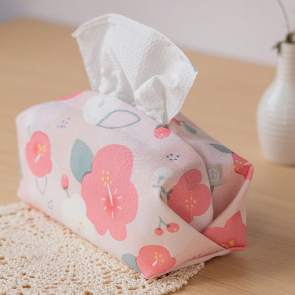 【朱槿-衛生紙套】桌上型 / 版型硬挺 Tissue cover 原創印花,禮物,生日禮物,家飾,裝飾,居家,佈置,朱槿,衛生紙套,交換禮物