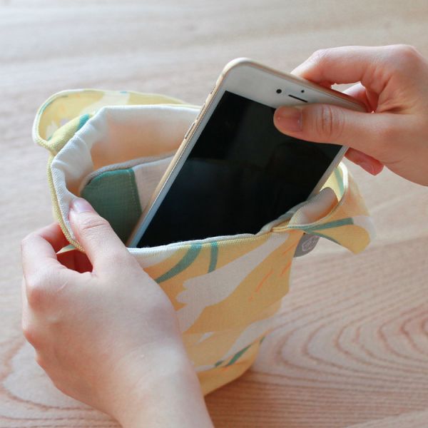 【芒花-藤黃-飲料袋】環保提袋 / 小物袋 Beverage bag 原創印花,芒草,禮物,生日禮物,外出袋,飲料袋,手提袋,環保,小物袋