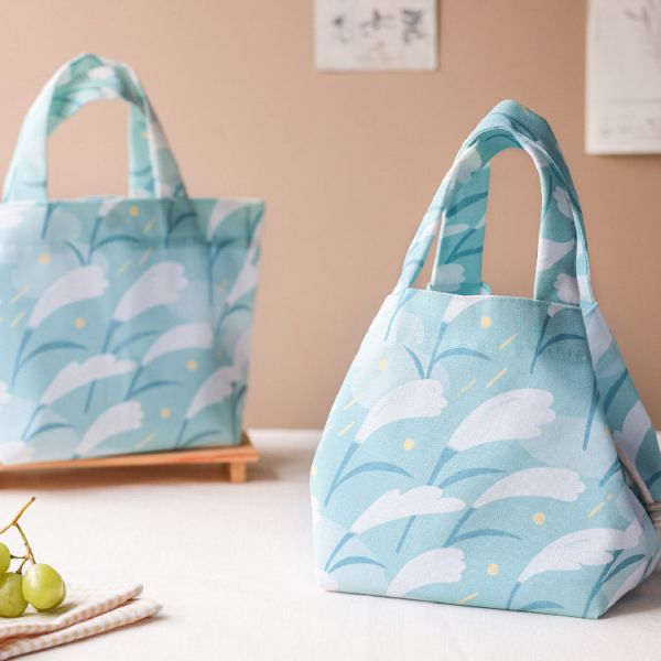 【芒花-多變手提袋】束口包 / 小托特包 / 便當袋 Variable tote bag 購物袋,外出袋,原創印花,芒草,禮物,聖誕禮物,生日禮物,交換禮物,手提袋,便當袋