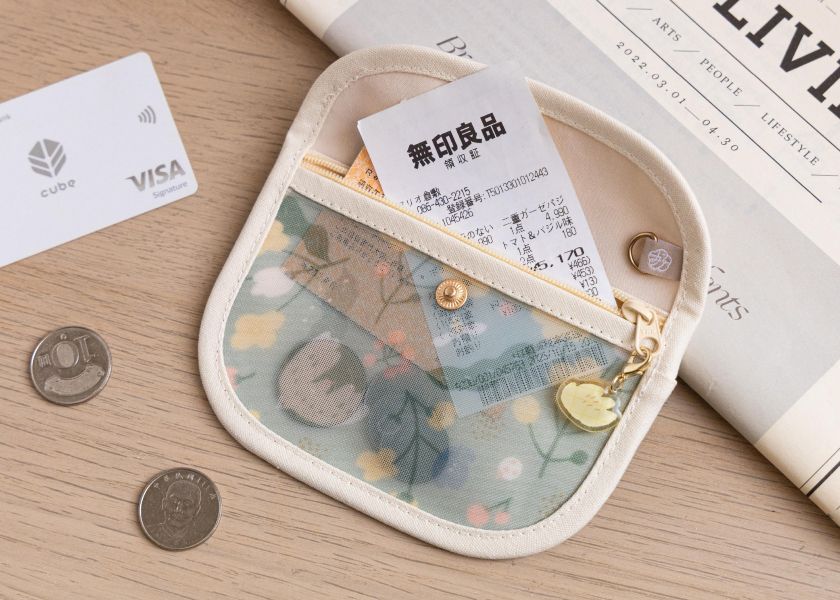 【抹茶冬之嵐-花芷零錢包】卡片收納 / 小物包 