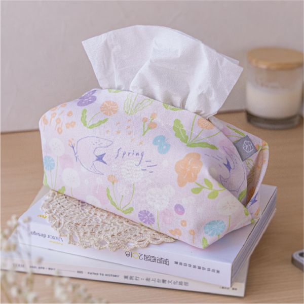 【春之歌-衛生紙套】桌上型 / 版型硬挺 Tissue cover 原創印花,禮物,生日禮物,家飾,裝飾,居家,佈置,春之歌,衛生紙套,交換禮物