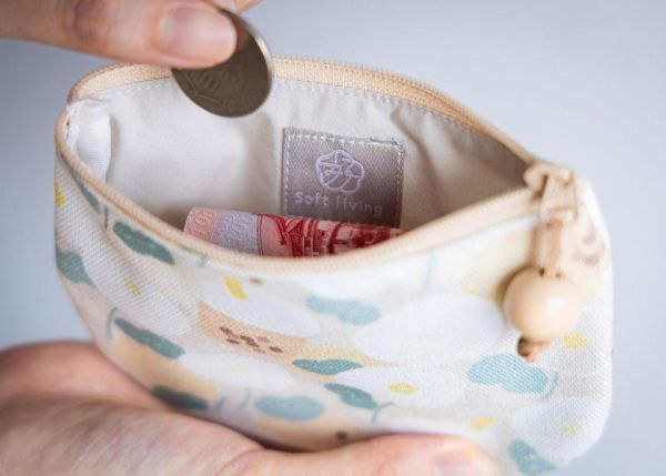【台灣小吃-圓底零錢包】卡片收納 / 小物包 Round bottom coin purse 小錢包,零錢包,鑰匙包,小物袋,隨身包袋,原創印花,牽牛花,禮物,婚禮小物