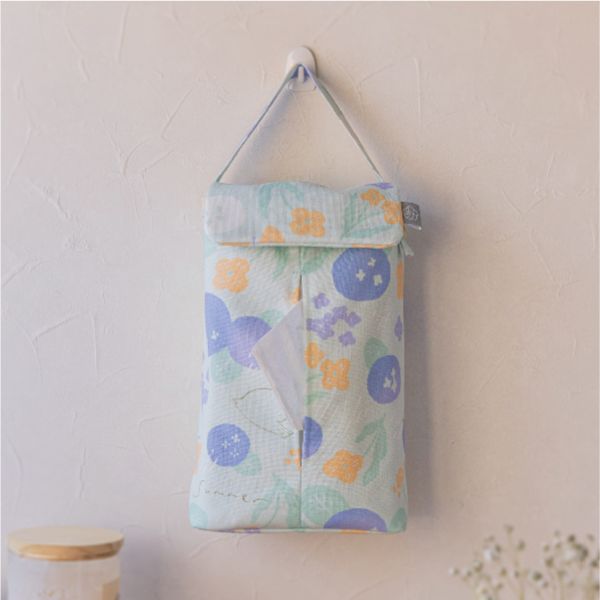 【夏之雨-掛式衛生紙套】吊掛可拆 / 車用 / 露營 Hanging Tissue Cover 原創印花,禮物,生日禮物,家飾,裝飾,居家,佈置,夏之雨,衛生紙套,交換禮物