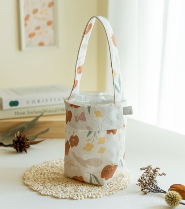 【秋之詩-飲料袋】環保提袋 / 小物袋 Beverage bag 原創印花,秋之詩,禮物,生日禮物,外出袋,飲料袋,手提袋,環保,小物袋