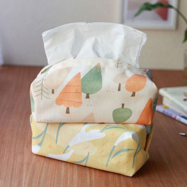 【落羽松-衛生紙套】桌上型 / 版型硬挺 Tissue cover 原創印花,禮物,生日禮物,家飾,裝飾,居家,佈置,落羽松,衛生紙套,交換禮物