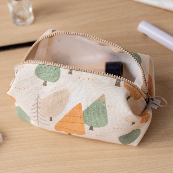 【落羽松-化妝包】大容量 / 收納包 Cosmetic bag 化妝包,小物袋,收納袋,隨身包袋,原創印花,落羽松,禮物,母親節禮物,生日禮物
