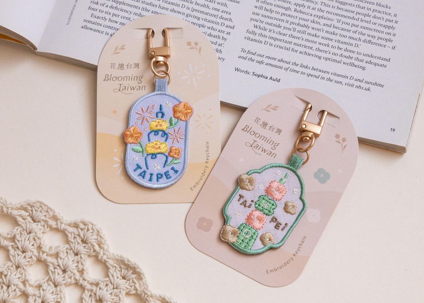 【花繪吊飾】六款組 吊飾/掛飾 刺繡刺繡,包包配件,刺繡,可愛,吊飾 
,掛飾,送禮