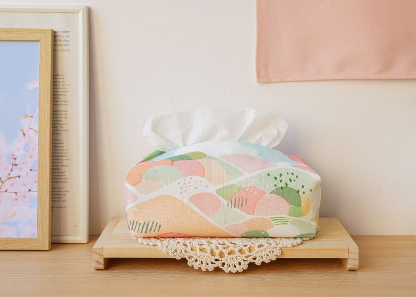 【春日郊遊-衛生紙套】桌上型 / 版型硬挺 Tissue cover 原創印花,禮物,生日禮物,家飾,裝飾,居家,佈置,森林,衛生紙套,交換禮物