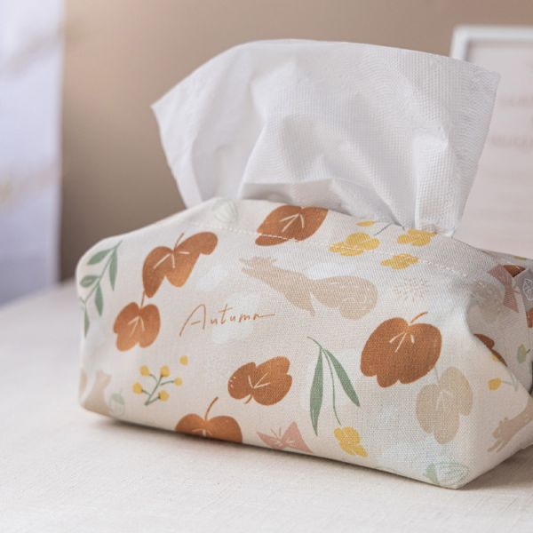 【秋之詩-衛生紙套】桌上型 / 版型硬挺 Tissue cover 原創印花,禮物,生日禮物,家飾,裝飾,居家,佈置,秋之詩,衛生紙套,交換禮物