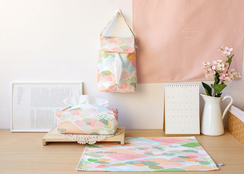 【春日郊遊-掛式衛生紙套】吊掛可拆 / 車用 / 露營 Hanging Tissue Cover 原創印花,禮物,生日禮物,家飾,裝飾,居家,佈置,森林,衛生紙套,交換禮物