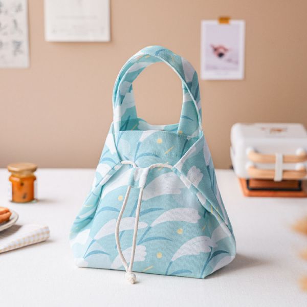 【芒花-多變手提袋】束口包 / 小托特包 / 便當袋 Variable tote bag 購物袋,外出袋,原創印花,芒草,禮物,聖誕禮物,生日禮物,交換禮物,手提袋,便當袋