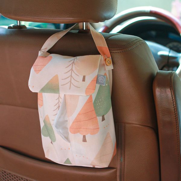 【落羽松-掛式衛生紙套】吊掛可拆 / 車用 / 露營 Hanging Tissue Cover 原創印花,禮物,生日禮物,家飾,裝飾,居家,佈置,落羽松,衛生紙套,交換禮物