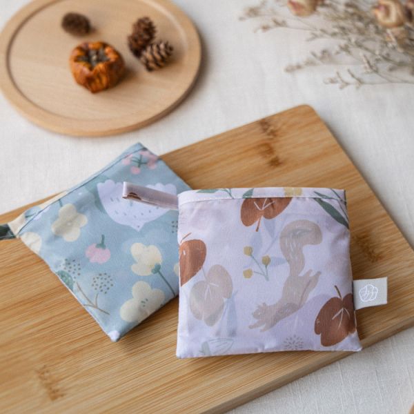 【秋之詩-購物袋】環保提袋 / 可摺疊收納 Shopping bag 購物袋,外出袋,原創印花,秋之詩,禮物,聖誕禮物,生日禮物,交換禮物