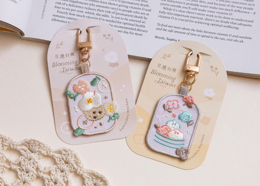 【花繪吊飾】六款組 吊飾/掛飾 刺繡刺繡,包包配件,刺繡,可愛,吊飾 
,掛飾,送禮