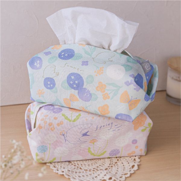 【春之歌-衛生紙套】桌上型 / 版型硬挺 Tissue cover 原創印花,禮物,生日禮物,家飾,裝飾,居家,佈置,春之歌,衛生紙套,交換禮物