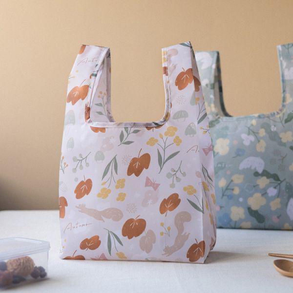 【秋之詩-購物袋】環保提袋 / 可摺疊收納 Shopping bag 購物袋,外出袋,原創印花,秋之詩,禮物,聖誕禮物,生日禮物,交換禮物