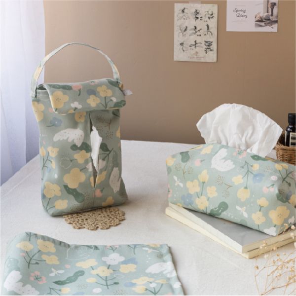 【抹茶冬之嵐-掛式衛生紙套】吊掛可拆 / 車用 / 露營 Hanging Tissue Cover 原創印花,禮物,生日禮物,家飾,裝飾,居家,佈置,冬之嵐,衛生紙套,交換禮物