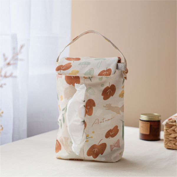【秋之詩-掛式衛生紙套】吊掛可拆 / 車用 / 露營 Hanging Tissue Cover 原創印花,禮物,生日禮物,家飾,裝飾,居家,佈置,秋之詩,衛生紙套,交換禮物