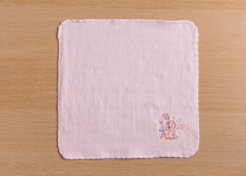 【平安天燈-花伴小方巾】手帕 / 方巾 手帕,小方巾,擦手巾,兒童手帕,幼兒園,
寶寶口水巾,禮物,純棉台灣特色