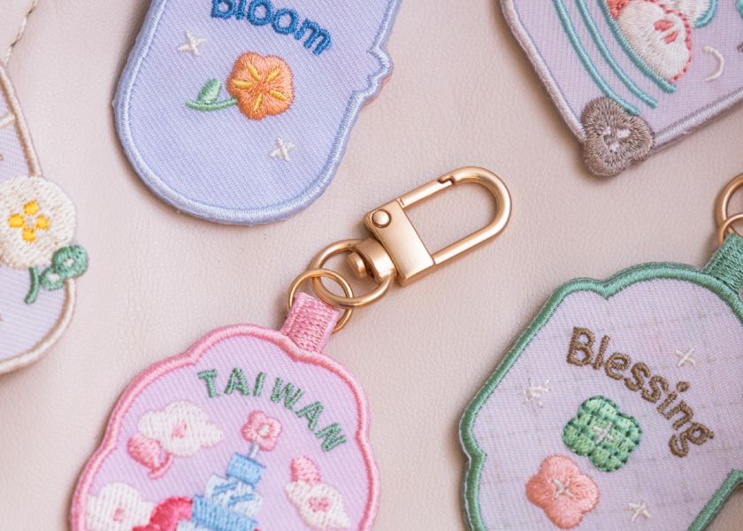 【花繪吊飾】六款組 吊飾/掛飾 刺繡刺繡,包包配件,刺繡,可愛,吊飾 
,掛飾,送禮