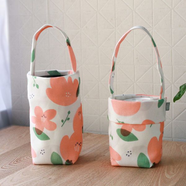 【木棉花-飲料袋】環保提袋 / 小物袋 Beverage bag 原創印花,木棉花,禮物,生日禮物,外出袋,飲料袋,手提袋,環保,小物袋