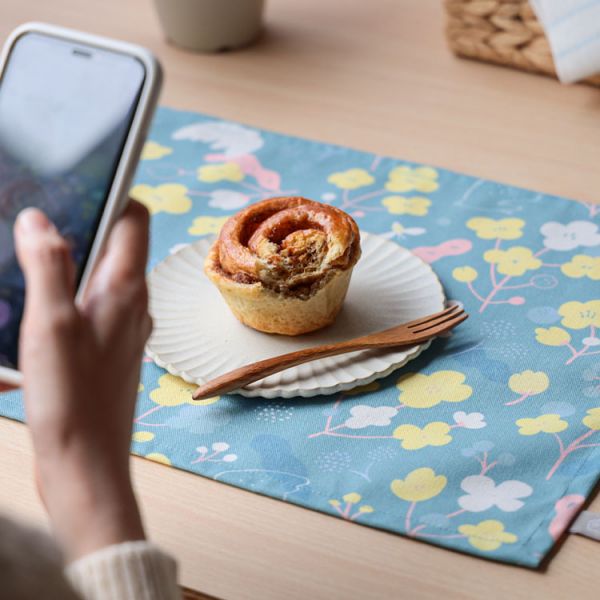 【靛青藍冬之嵐-餐墊】防塵墊 / 辦公桌墊 Placemat 原創印花,禮物,生日禮物,家飾,裝飾,居家,佈置,冬之嵐,餐墊,廚房佈置