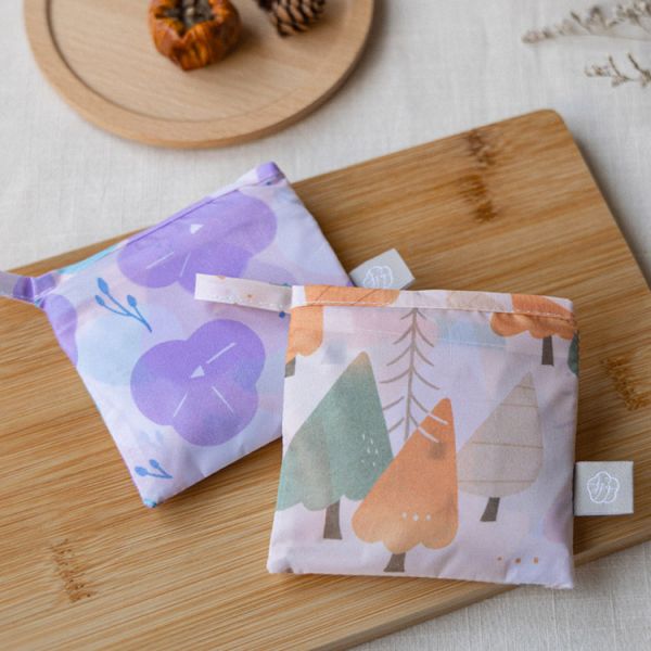 【牽牛花-購物袋】環保提袋 / 可摺疊收納 Shopping bag 購物袋,外出袋,原創印花,牽牛花,禮物,聖誕禮物,生日禮物,交換禮物