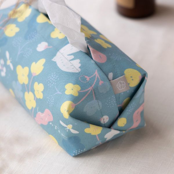 【靛青藍冬之嵐-衛生紙套】桌上型 / 版型硬挺 Tissue cover 原創印花,禮物,生日禮物,家飾,裝飾,居家,佈置,冬之嵐,衛生紙套,交換禮物