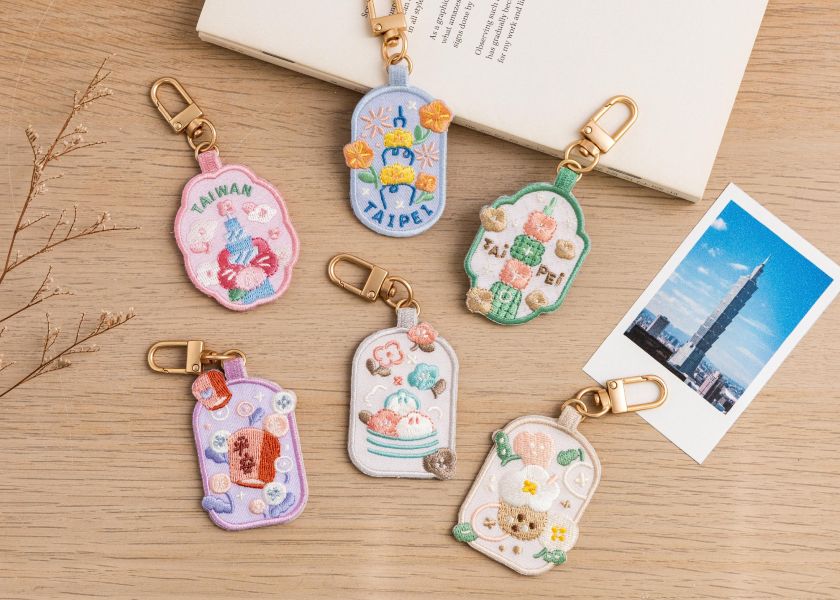 【花繪吊飾】六款組 吊飾/掛飾 刺繡刺繡,包包配件,刺繡,可愛,吊飾 
,掛飾,送禮