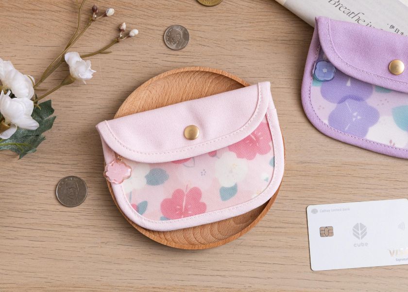 【朱槿-花芷零錢包】卡片收納 / 小物包 