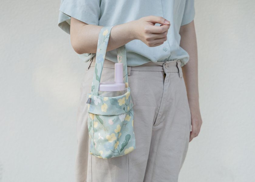 【抹茶冬之嵐-飲料袋】環保提袋 / 小物袋 Beverage bag 原創印花,冬之嵐,禮物,生日禮物,外出袋,飲料袋,手提袋,環保,小物袋