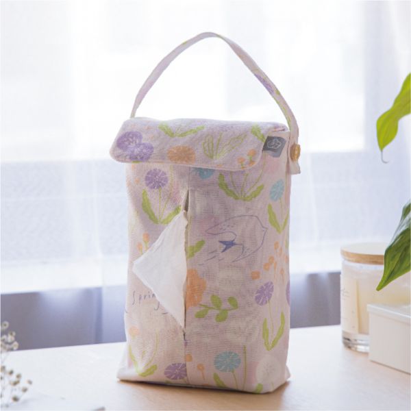【春之歌-掛式衛生紙套】吊掛可拆 / 車用 / 露營 Hanging Tissue Cover 原創印花,禮物,生日禮物,家飾,裝飾,居家,佈置,春之歌,衛生紙套,交換禮物