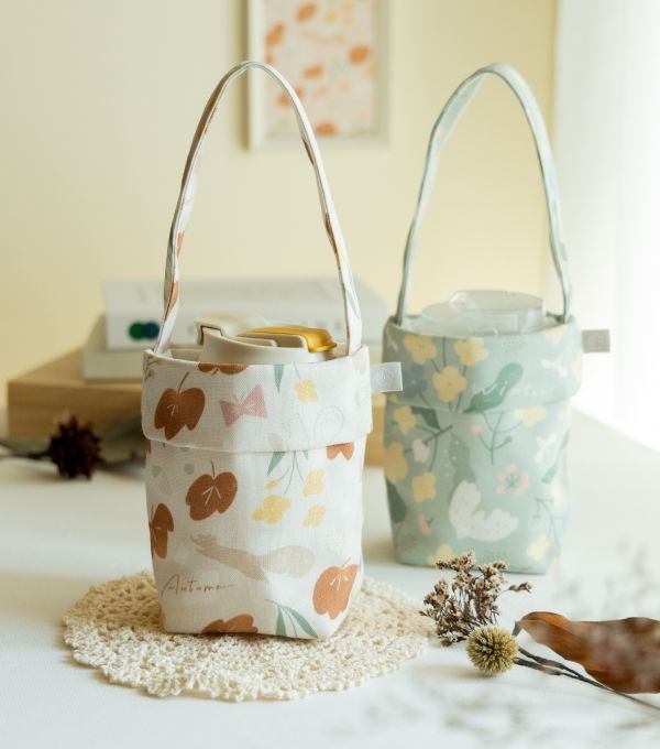 【秋之詩-飲料袋】環保提袋 / 小物袋 Beverage bag 原創印花,秋之詩,禮物,生日禮物,外出袋,飲料袋,手提袋,環保,小物袋