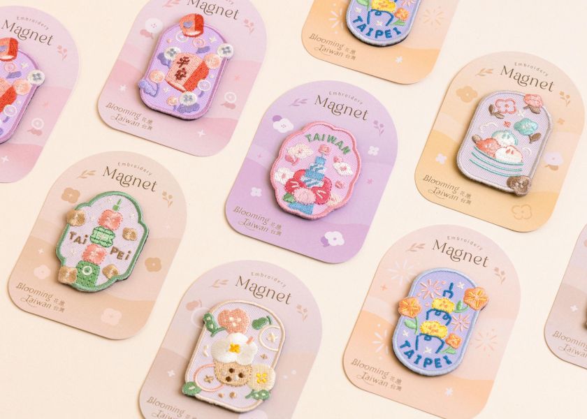 【花繪磁鐵】六款組 冰箱貼/磁鐵 可愛,台灣特色,療癒小物,磁鐵,
磁鐵冰箱貼,禮品,紀念品,設計,
辦公室小物,送禮