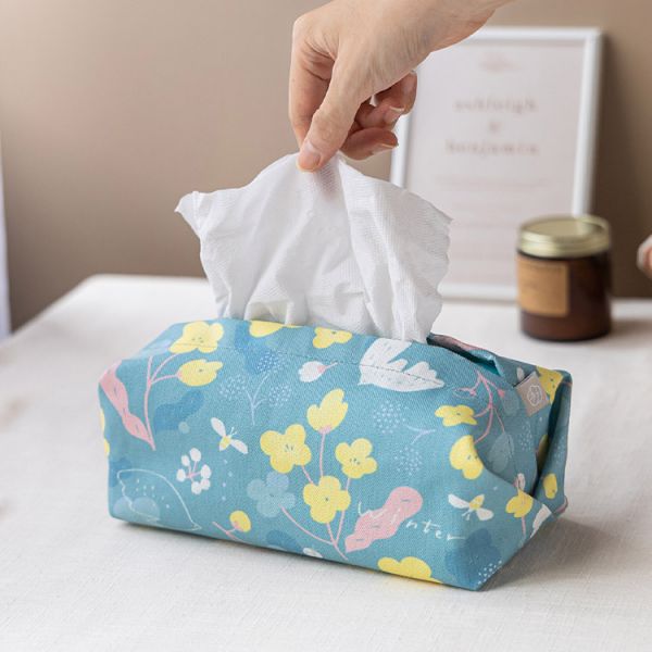【靛青藍冬之嵐-衛生紙套】桌上型 / 版型硬挺 Tissue cover 原創印花,禮物,生日禮物,家飾,裝飾,居家,佈置,冬之嵐,衛生紙套,交換禮物
