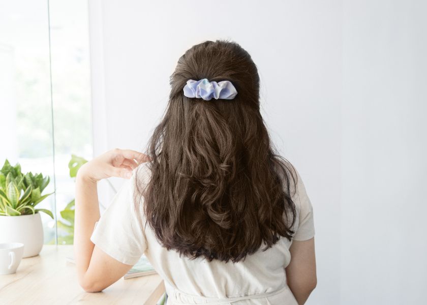 【粉底牽牛花-花漾優雅髮夾組】髮飾 / 馬尾夾 Hair clip set 氣質,禮物,質感,配件,頭飾,飾品,馬尾夾,髮夾,髮飾