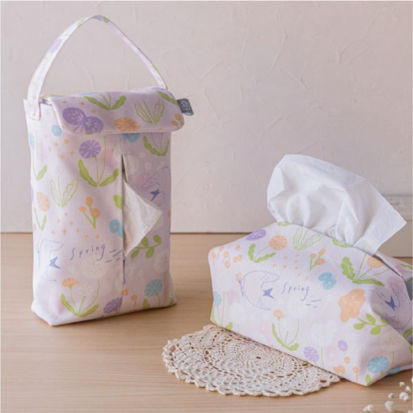 【春之歌-掛式衛生紙套】吊掛可拆 / 車用 / 露營 Hanging Tissue Cover 原創印花,禮物,生日禮物,家飾,裝飾,居家,佈置,春之歌,衛生紙套,交換禮物