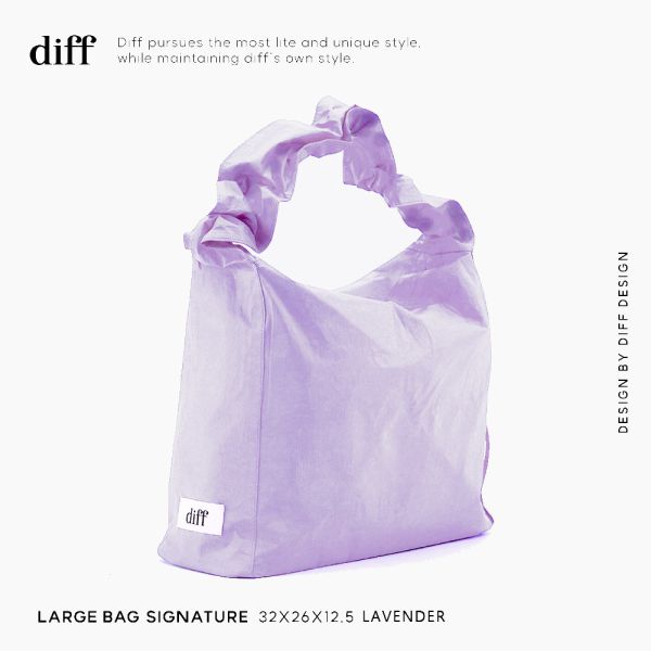 韓國 Diff Large Signature Bag 流浪包．經典大款 肩背包 托特包 Diff,韓國包包,單肩袋,韓星包包,流浪包,Made in Korea,韓國設計師包包品牌