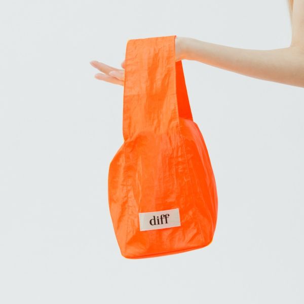 (橙色) 韓國 Diff Hobo Bag Signature orange 流浪包霓虹 肩背包 托特包 Diff,韓國包包,單肩袋,Hobo包,韓星包包,流浪包,Made in Korea,韓國設計師包包品牌
