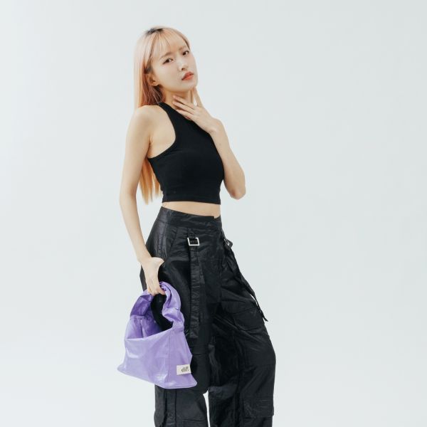 (薰衣草紫) 韓國 Diff Hobo Bag Shine lavender 流浪包．閃耀款 肩背包 托特包 Diff,韓國包包,單肩袋,Hobo包,韓星包包,流浪包,Made in Korea,韓國設計師包包品牌