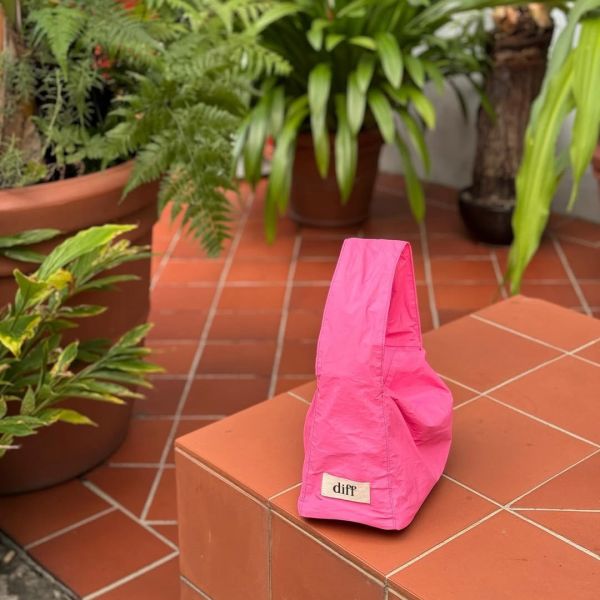 (粉色) 韓國 Diff Hobo Bag Signature pink 流浪包經典 肩背包 托特包 Diff,韓國包包,單肩袋,Hobo包,韓星包包,流浪包,Made in Korea,韓國設計師包包品牌