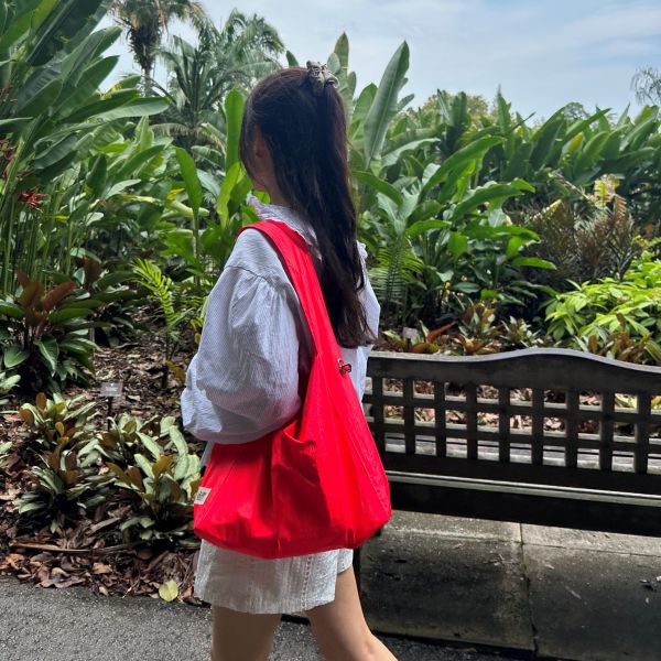 (霓虹粉) 韓國 Diff Large Bag Signature neon pink 流浪包霓虹 經典大款 肩背包 托特包 Diff,韓國包包,單肩袋,Hobo包,韓星包包,流浪包,Made in Korea,韓國設計師包包品牌