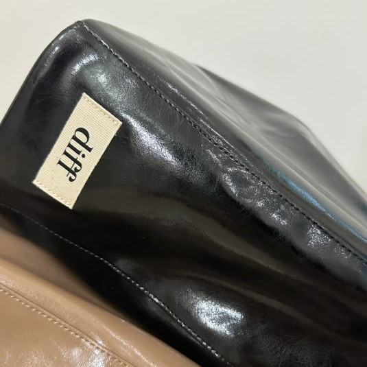(黑色) 韓國 Diff Large Leather Coat Skin black 奢華皮革大款 肩背包 托特包 Diff,韓國包包,單肩袋,斜背包,韓星包包,流浪包,Made in Korea,韓國設計師包包品牌
